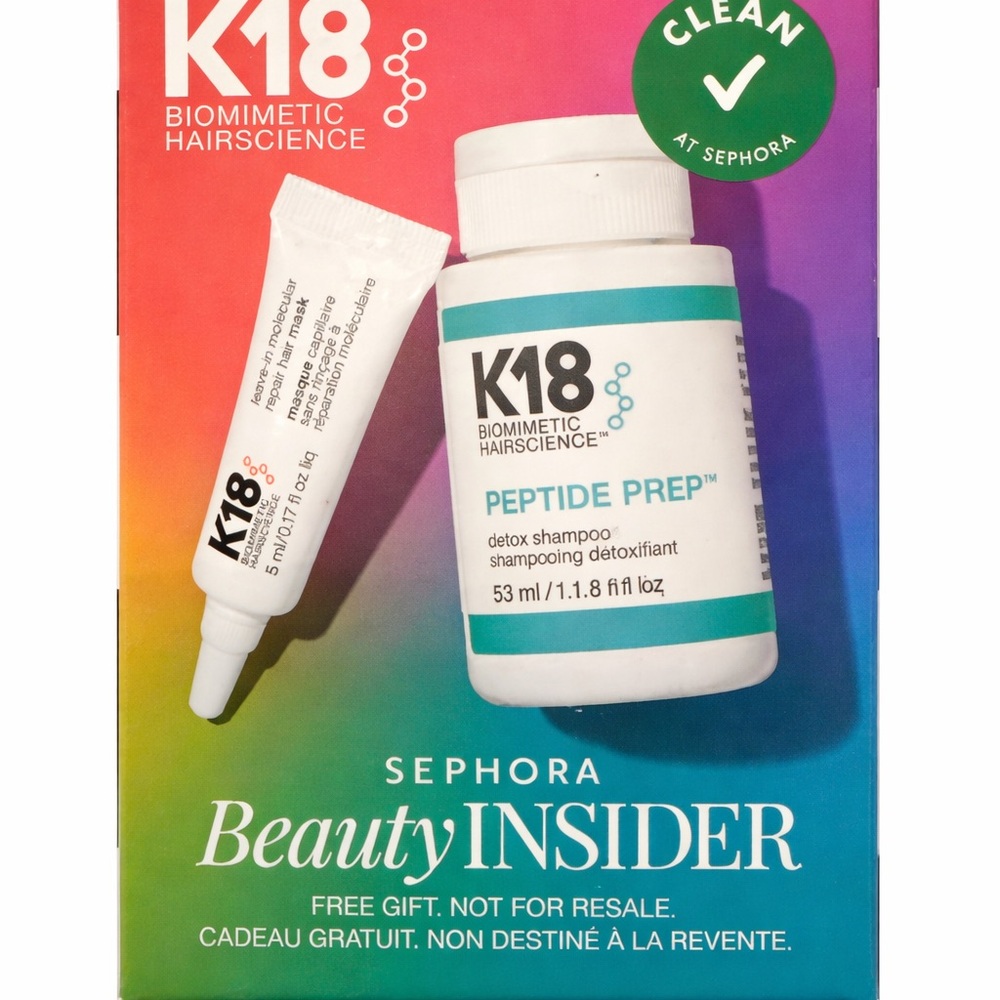 K18 Peptide Prep Detox Shampoo + Leave-In Molecular Repair Hair Mask Set